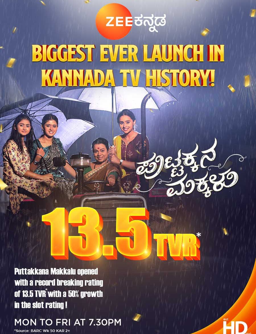 Barc Week 8 Kannada Channel TRP Ratings - Zee Kannada Leading the Chart 5